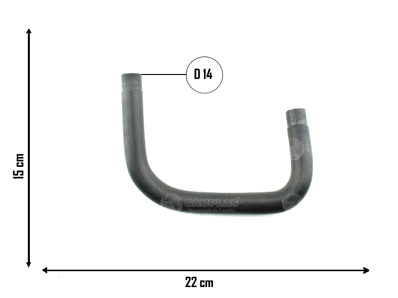 CAUPLAS MANGUERA CEBADOR FORD TAUNUS OEM:82BR9E737A =YACO 124