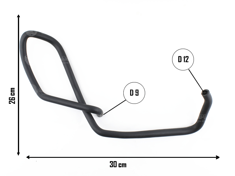 CAUPLAS MANGUERA CIRCULACION DE AGUA RENAULT 18 FUEGO OEM:7702086911