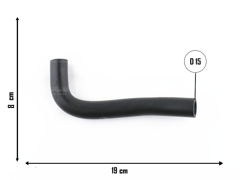 CAUPLAS MANGUERA CONECTOR A TERMOSTATO RENAULT 21  =YACO 1159