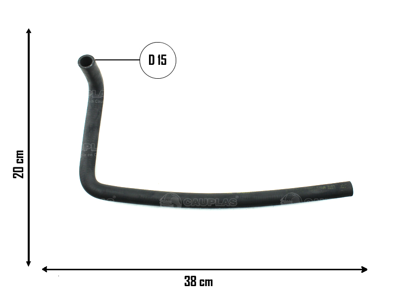 CAUPLAS MANGUERA CALEFACCION FIAT DUNA UNO I =YACO 1515