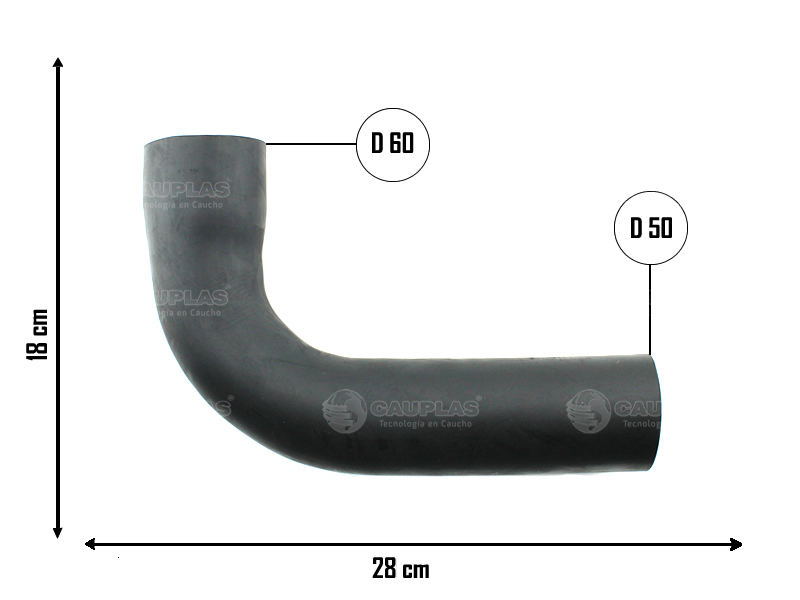 CAUPLAS MANGUERA CONECTOR FILTRO DE AIRE RENAULT TRAFIC I  =YACO 187