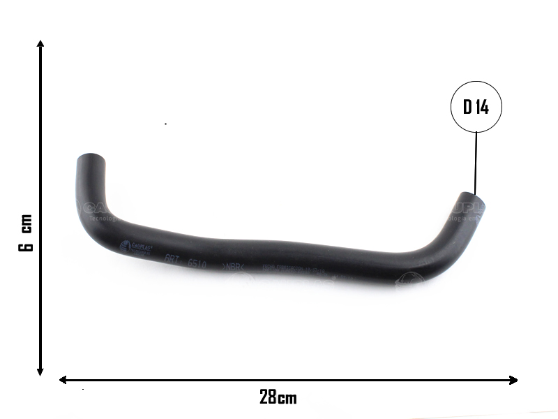 CAUPLAS MANGUERA CONEXION A TUBO RIGIDO RENAULT 18 OEM:7702086518