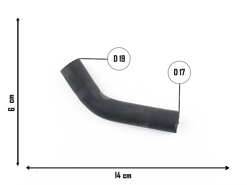 CAUPLAS MANGUERA CALEFACCION RENAULT 19 OEM:7700819834 =YACO 2600
