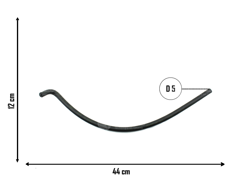 CAUPLAS MANGUERA CONEXION FILTRO DE COMBUSTIBLE RENAULT 21  =YACO 2590