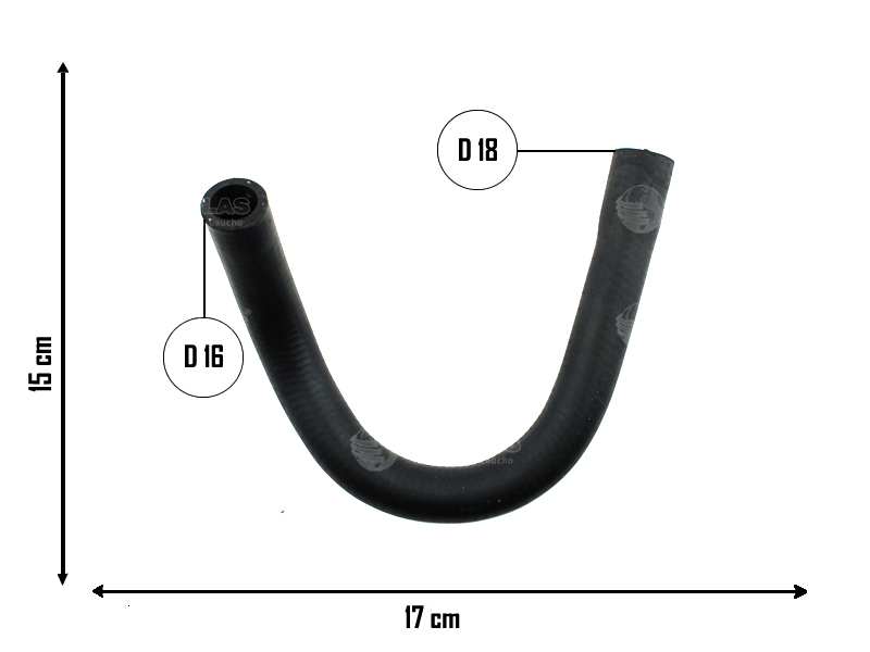 CAUPLAS MANGUERA CONEXION A VALVULA RENAULT 18 FUEGO=YACO 178