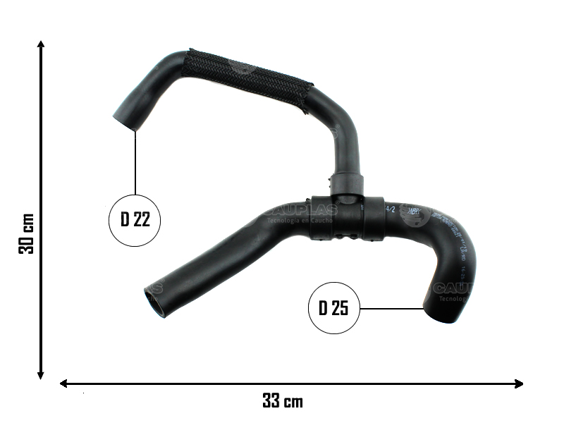 CAUPLAS MANGUERA CONTROL EMISION DE GASES FORD FOCUS II MONDEO  =YACO 4421