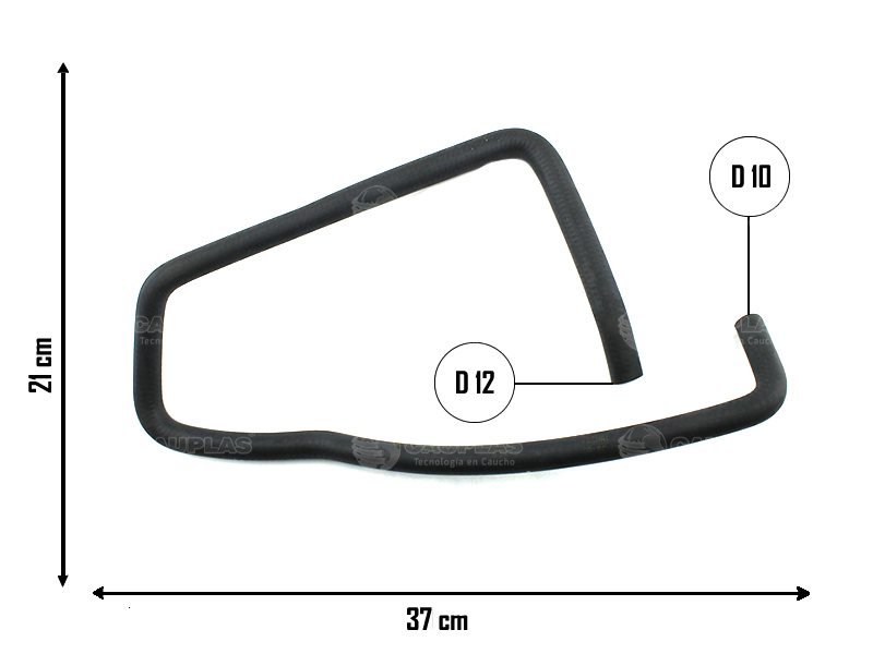 CAUPLAS MANGUERA BOMBA DE AGUA A CONECTOR 3 VIAS RENAULT 21 = YACO 1158/1498