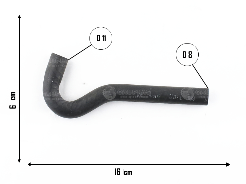 CAUPLAS MANGUERA CARBURADOR A CONECTOR 3 VIAS RENAULT 21  =YACO 1157