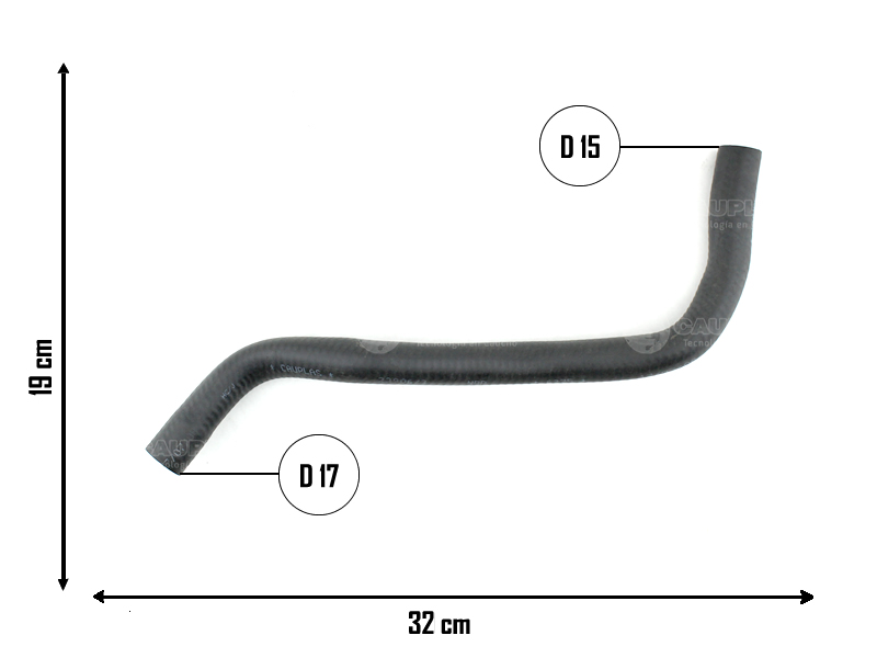 CAUPLAS MANGUERA RESERVORIO DIRECC HIDR A BOMBA RENAULT 19 OEM:7700805317