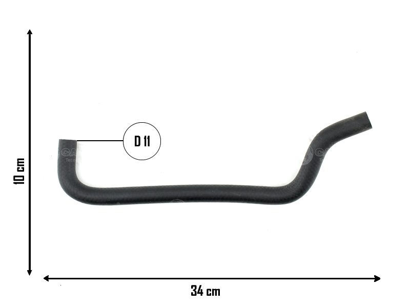 CAUPLAS MANGUERA RESERVORIO DIRECC HIDR A BOMBA RENAULT 19 OEM:7700805312
