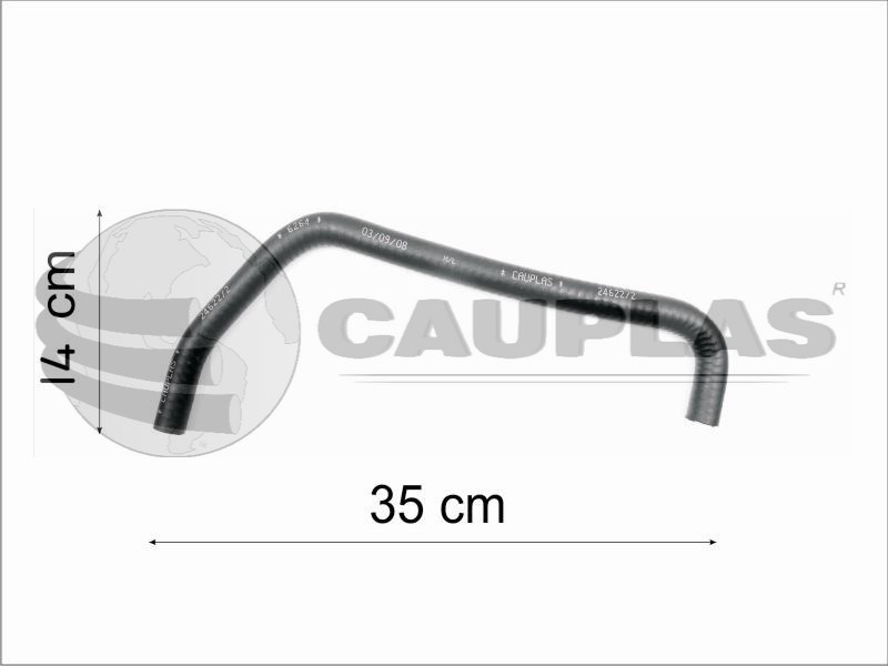 CAUPLAS MANGUERA REFRIGERACION DE BLOCK RENAULT 18 FUEGO OEM:7700699444 =YACO 905