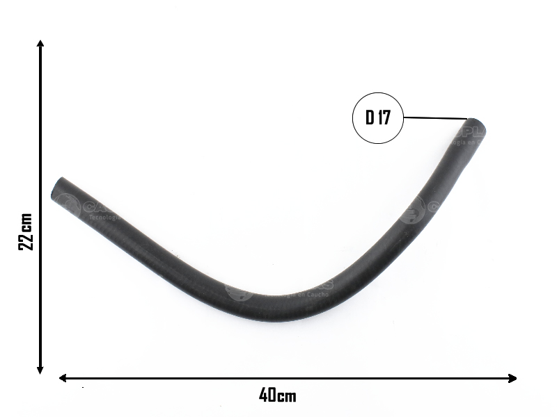 CAUPLAS MANGUERA TUBO RIGIDO A VALVULA RENAULT 18  =YACO 900