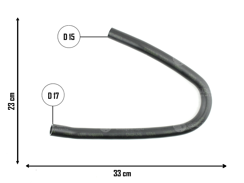 CAUPLAS MANGUERA CIRCULACION DE AIRE RENAULT MASTER I  =YACO 3750