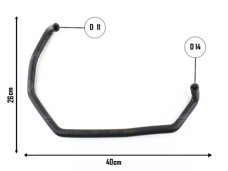CAUPLAS MANGUERA DESCARGA DE GASES RENAULT MASTER I OEM:7700874203 =YACO 3711
