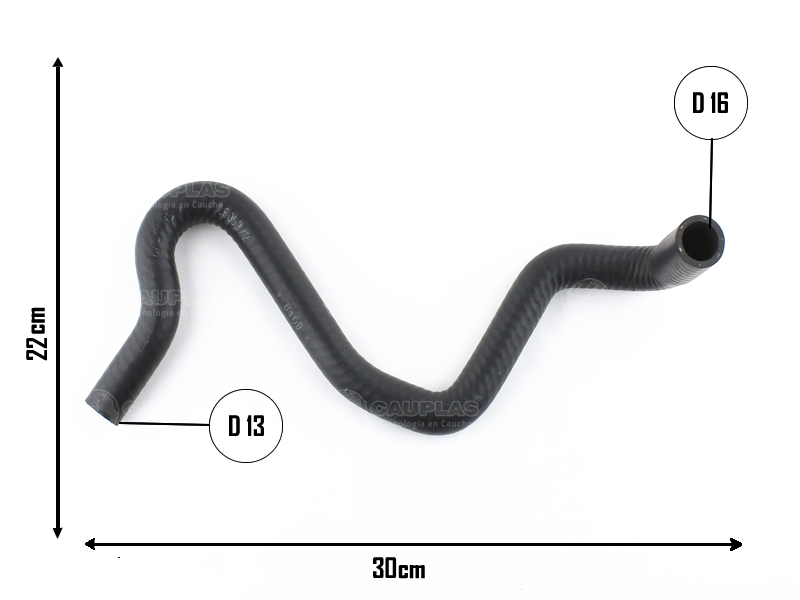 CAUPLAS MANGUERA VASO DE EXPANSION INF FIAT STILO I 