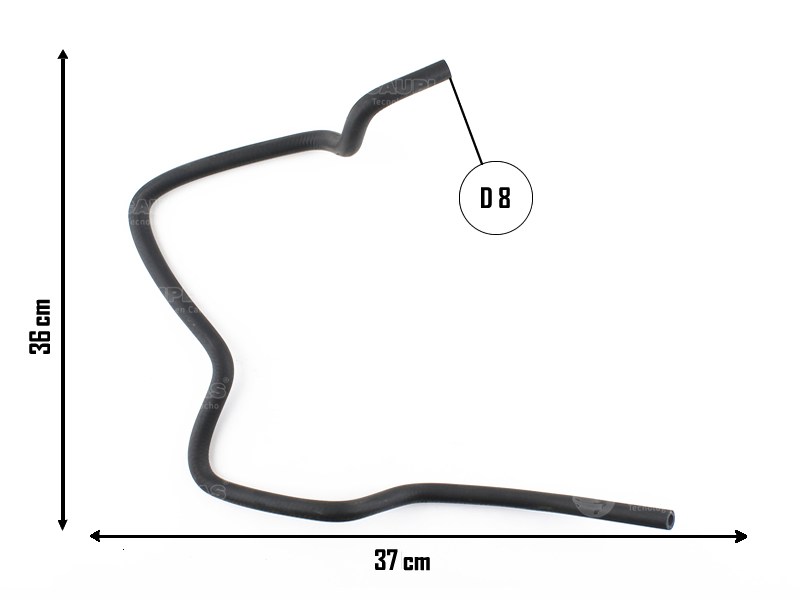 CAUPLAS MANGUERA VASO DE EXPANSION A RAD FIESTA I COURIER OEM:1S658B081AA  XS618B081BB =YACO 3013