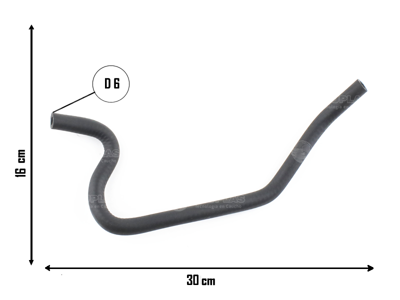 CAUPLAS MANGUERA VASO DE EXPANSION SUP FIAT PALIO III SIENA II/IV STRADA I =YACO 2830