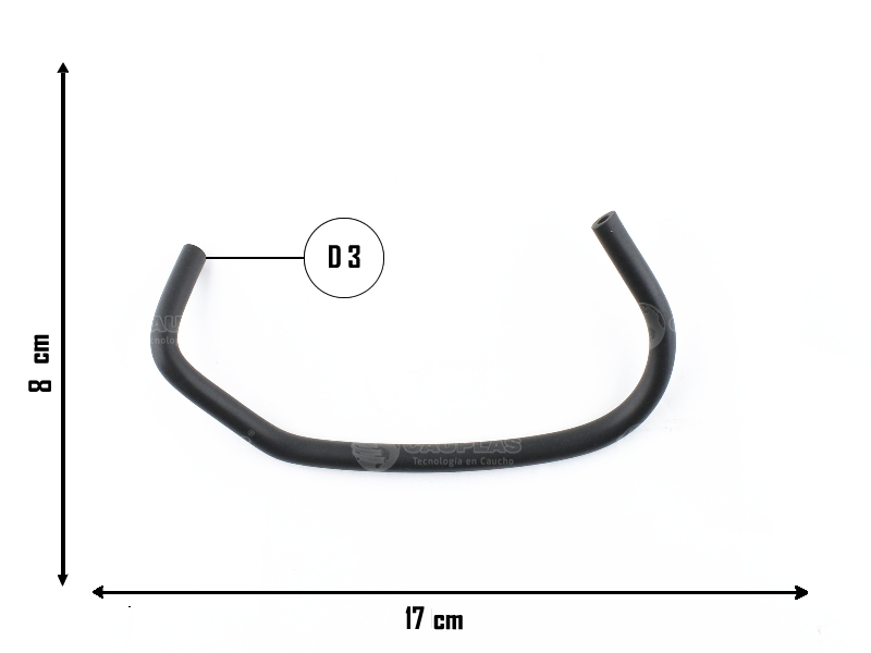 CAUPLAS MANGUERA DESCARGA DE GASES RENAULT CLIO II OEM:8200538303