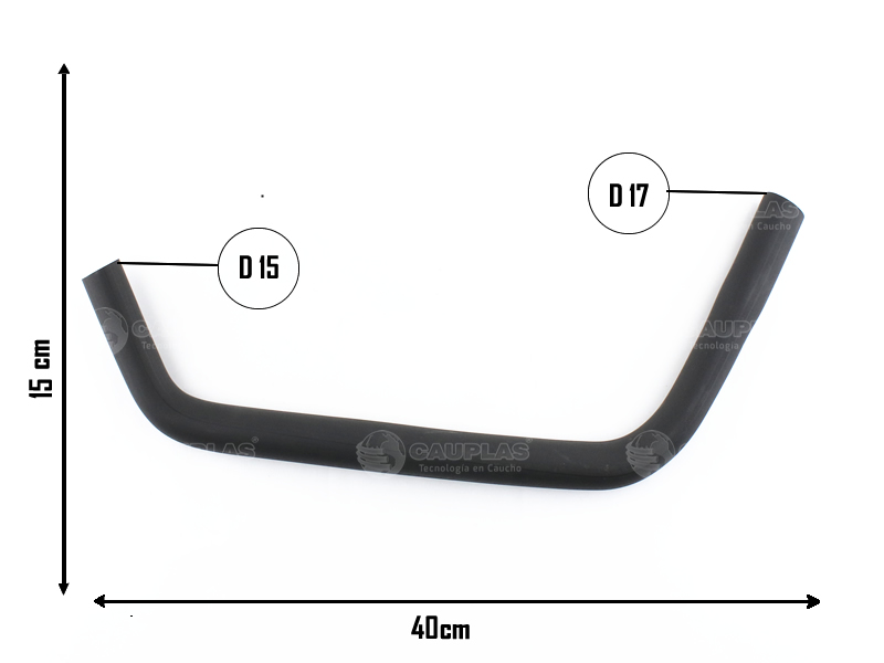 CAUPLAS MANGUERA DESCARGA DE GASES FIAT DUNA