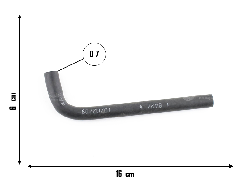 CAUPLAS MANGUERA VASO DE EXPANSION SUP FIAT DUNA FIORINO II UNO I/II =YACO 2838