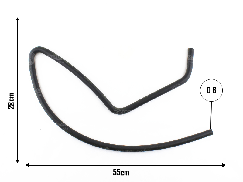 CAUPLAS MANGUERA DIREC HIDR RETORNO DE ACEITE FORD ESCORT OEM:PA501040 =YACO 1949