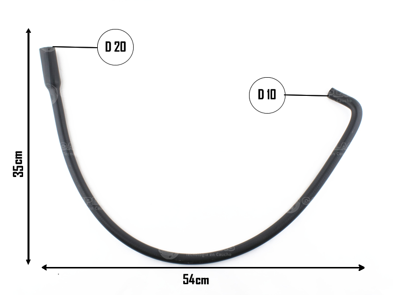 CAUPLAS MANGUERA DIRECCION HIDRAULICA RETORNO RENAULT 19  =YACO 1519