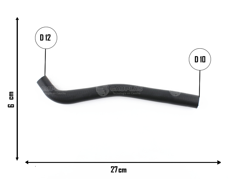 CAUPLAS MANGUERA DRENAJE DE CARROCERIA FORD RANGER I  =YACO 3738