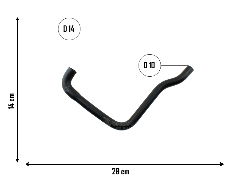 CAUPLAS MANGUERA DESCARGA DE GASES FORD ECOSPORT I