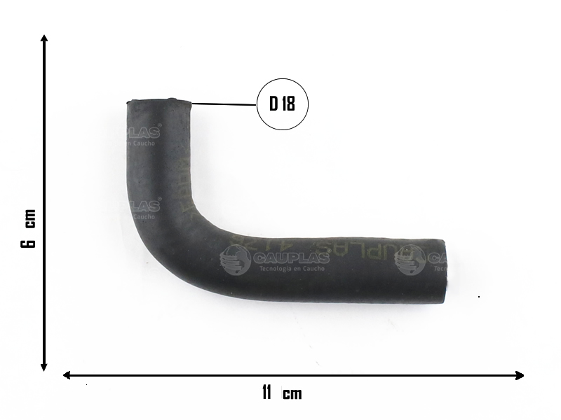 CAUPLAS MANGUERA RADIADOR DE ACEITE FORD ESCORT OEM:84AU6B852B C =YACO 2545
