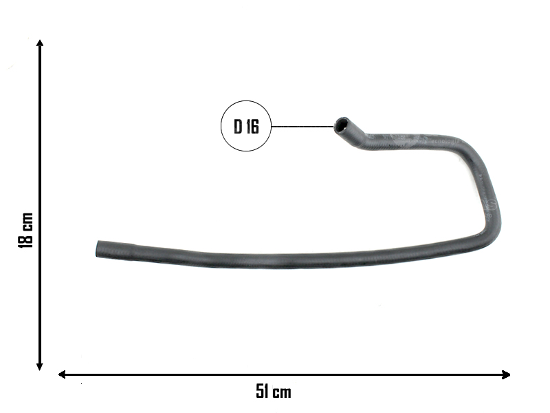 CAUPLAS MANGUERA CALEFACCION FIAT PALIO I OEM:46753188