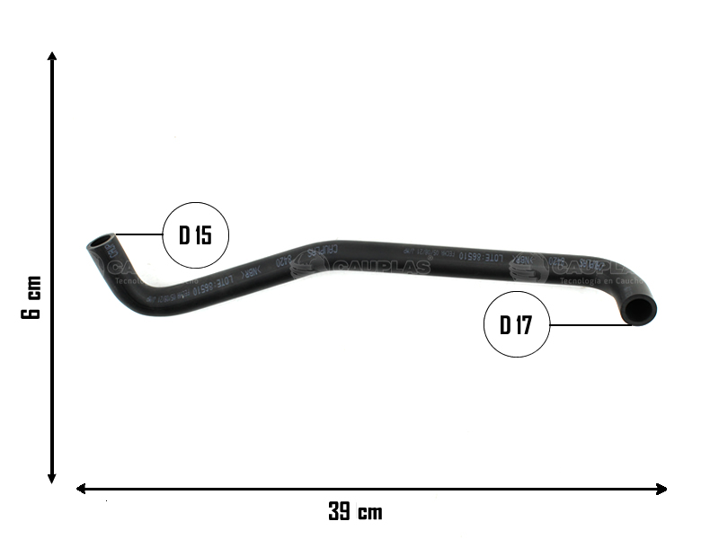 CAUPLAS MANGUERA DESCARGA DE GASES FIAT DUCATO I OEM:1312962080