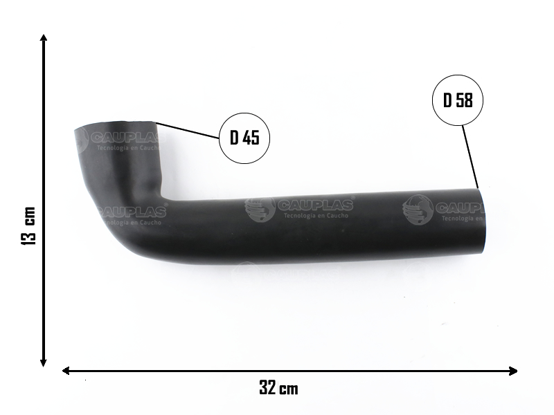 CAUPLAS MANGUERA TOMA DE AIRE FORD FALCON  =YACO 1428