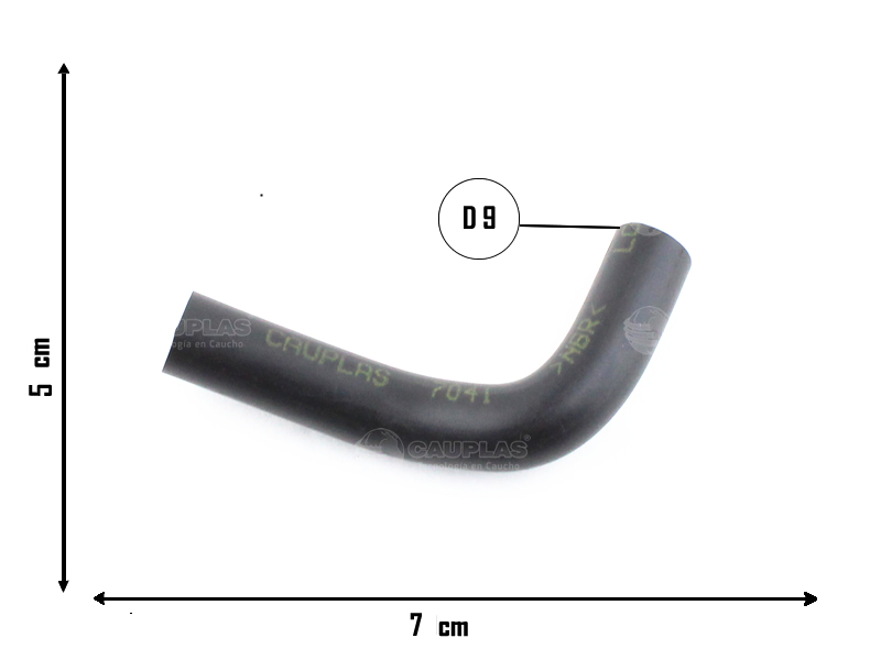 CAUPLAS MANGUERA DESCARGA DE GASES RENAULT DUSTER OEM:118268810R