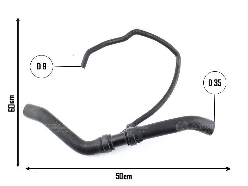 CAUPLAS MANGUERA RADIADOR SUPERIOR RENAULT FLUENCE OEM:215010017R
