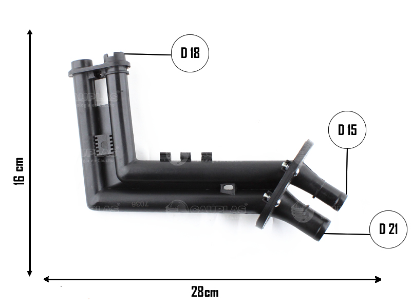 CAUPLAS MANGUERA CALEFACCION RENAULT MEGANE I OEM:7701205450