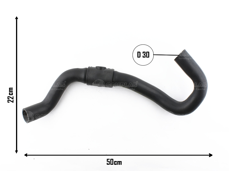 CAUPLAS MANGUERA RADIADOR INFERIOR RENAULT LAGUNA I OEM.7700417223 =YACO 2500