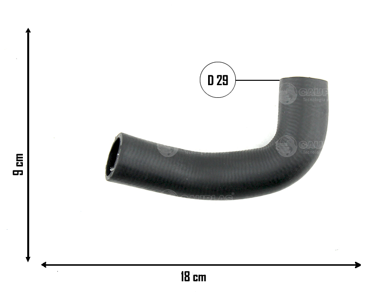 CAUPLAS MANGUERA RADIADOR INTERMEDIARIO FIAT UNO I DUNA OEM:5942240