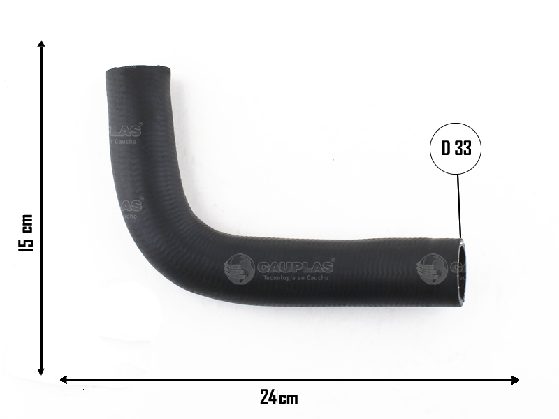 CAUPLAS MANGUERA RADIADOR SUPERIOR FIAT 147 I DUNA UNO I  =YACO 1326