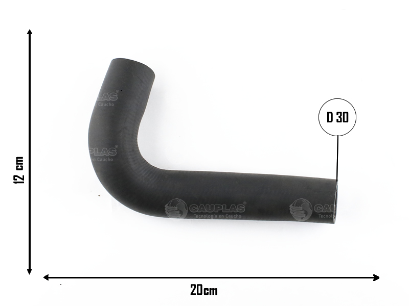 CAUPLAS MANGUERA RADIADOR SUPERIOR FIAT 147 II FIORINO I OEM:7503044 =YACO 1626