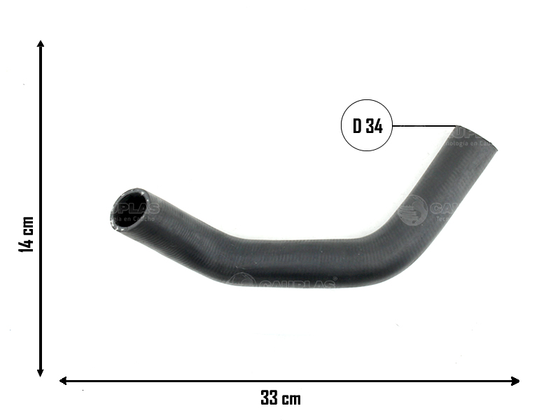 CAUPLAS MANGUERA RADIADOR SUPERIOR FIAT DUNA UNO I OEM:46581906 =YACO 457