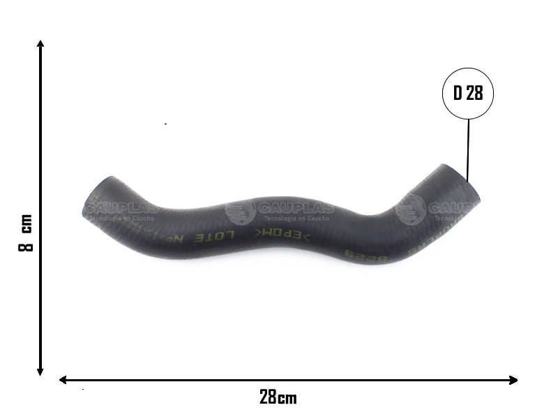 CAUPLAS MANGUERA RADIADOR SUPERIOR FIAT DUNA OEM:5977215 7519606