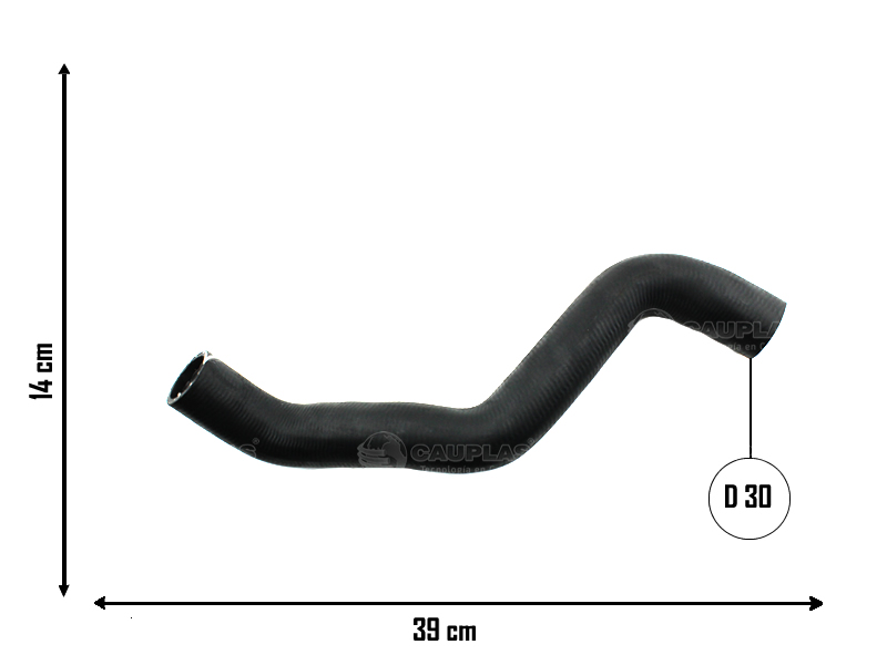 CAUPLAS MANGUERA RADIADOR SUPERIOR FIAT FIORINO II OEM:50010244/2501 =YACO 2629/3077