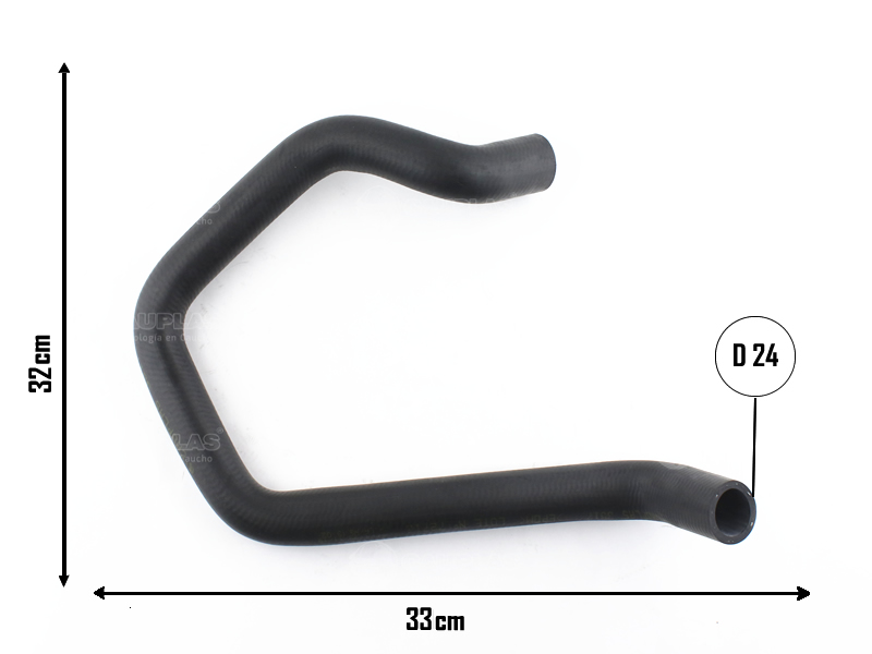 CAUPLAS MANGUERA RADIADOR SUPERIOR FORD FIESTA I II  =YACO 2832