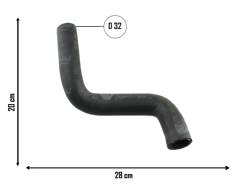 CAUPLAS MANGUERA RADIADOR SUPERIOR FIAT SIENA II OEM:46779405 =YACO 2407