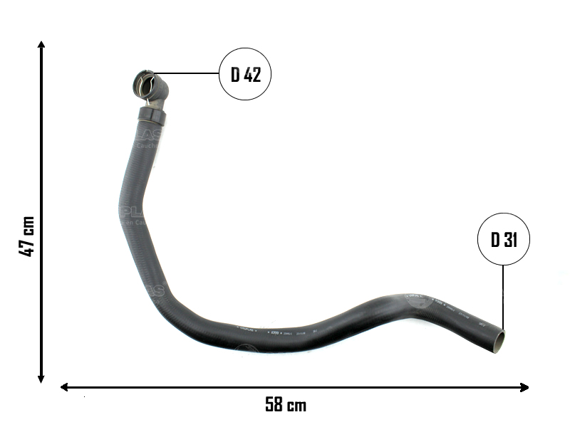 CAUPLAS MANGUERA RADIADOR SUPERIOR FIAT STILO I OEM:46796049