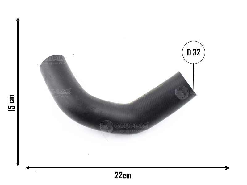 CAUPLAS MANGUERAS RADIADOR INFERIOR RENAULT 4 OEM:7702024918 =YACO 687