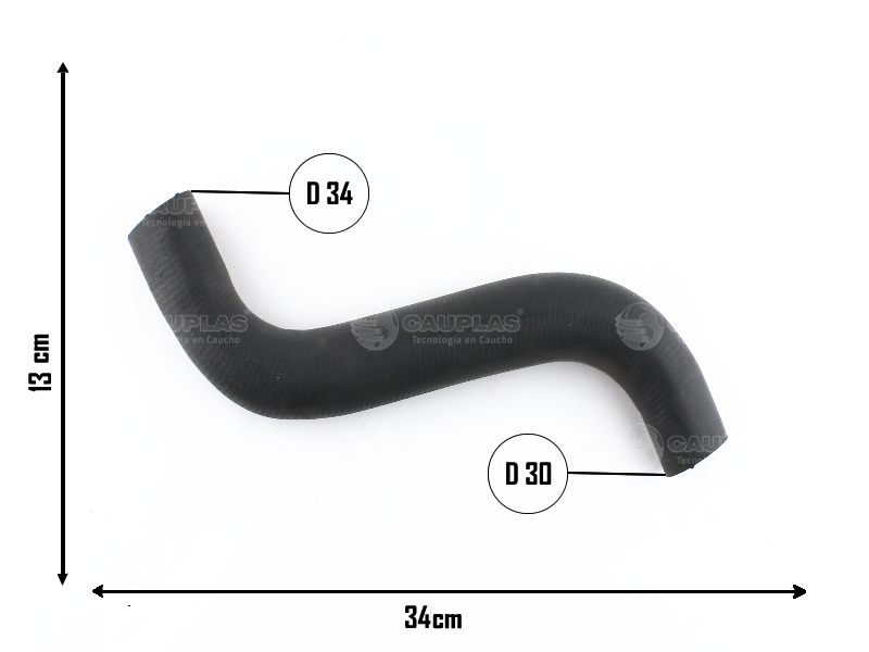 CAUPLAS MANGUERA RADIADOR INFERIOR FIAT REGATTA  =YACO 968