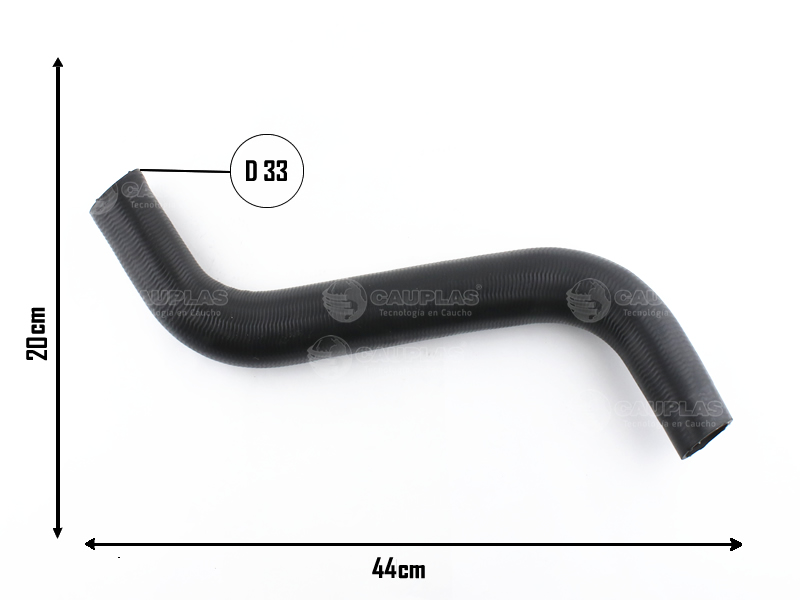 CAUPLAS MANGUERA RADIADOR INFERIOR FIAT REGATTA OEM:7561587 =YACO 1242