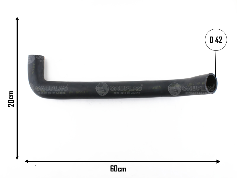 CAUPLAS MANGUERA RADIADOR INFERIOR F100 F250 F350 F4000 =YACO 2188