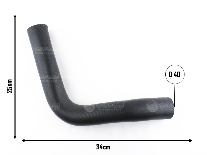 CAUPLAS MANGUERA RADIADOR INFERIOR F100 F1000 F4000  =YACO 2175